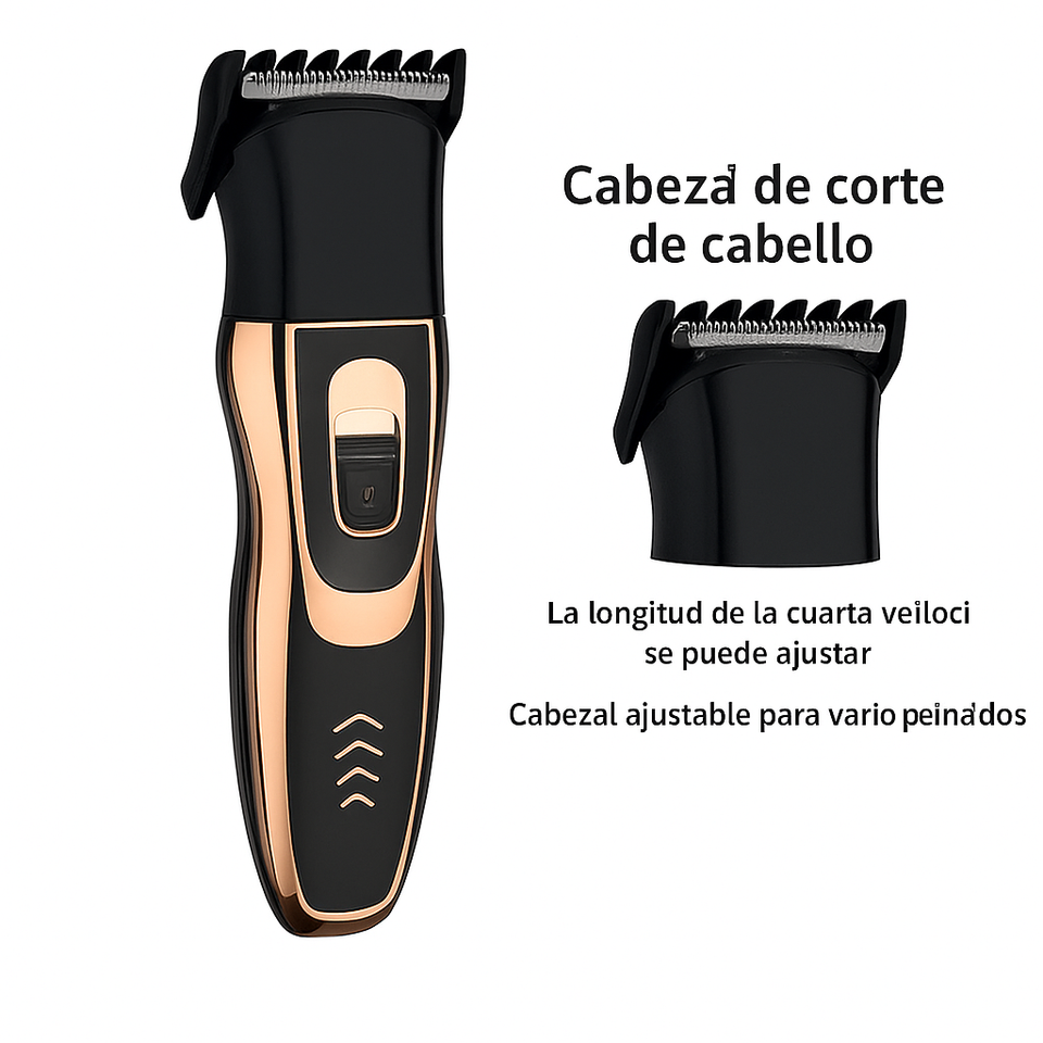 Barbeador Masculino 3 en 1 – Recargable y Lavable