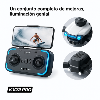 Drone K102 PRO 4K – Cámara Dual con Evitación de Obstáculos