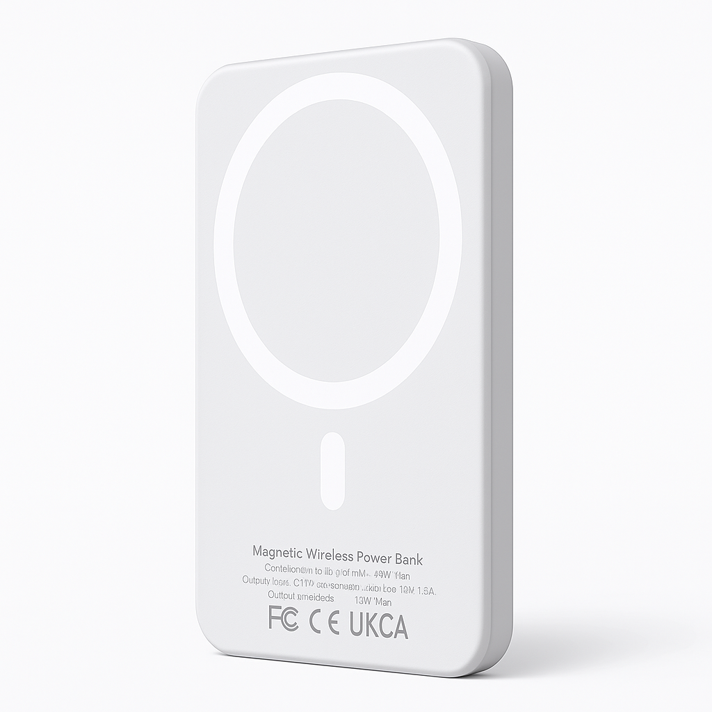 Powerbank Magnético Blanco – Carga Rápida y Sin Cables