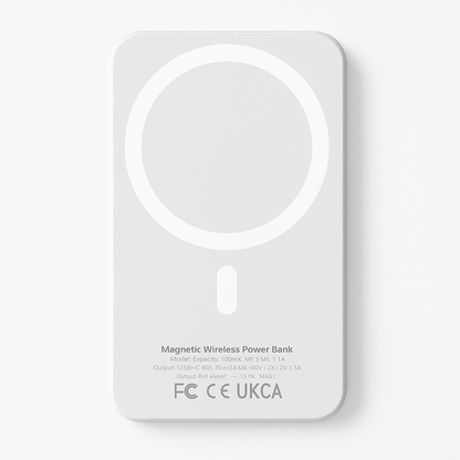 Powerbank Magnético Blanco – Carga Rápida y Sin Cables