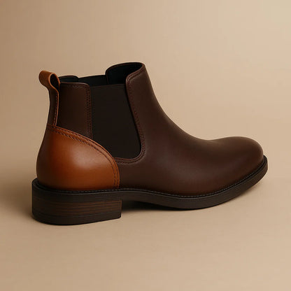 Botines Chelsea de Cuero Marrón